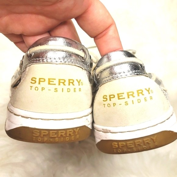 Sperry Top-Sider Angelfish Open Mesh Boat Shoe Silver Gray 8.5 - Picture 4 of 8